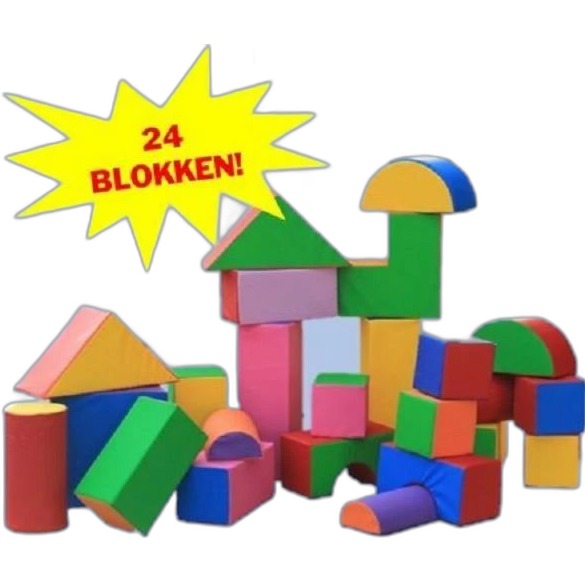 Softplay Set Classic 24 stuks