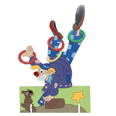 Ringwerpen Clown Handstand